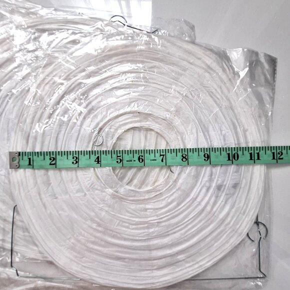 White Paper Lanterns Lot of 12 - Picture 4 of 5